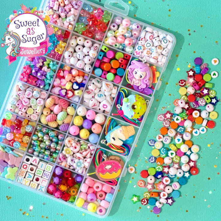 Jewellery Making Kit Shapes and Colours Large Bead Kit Play with